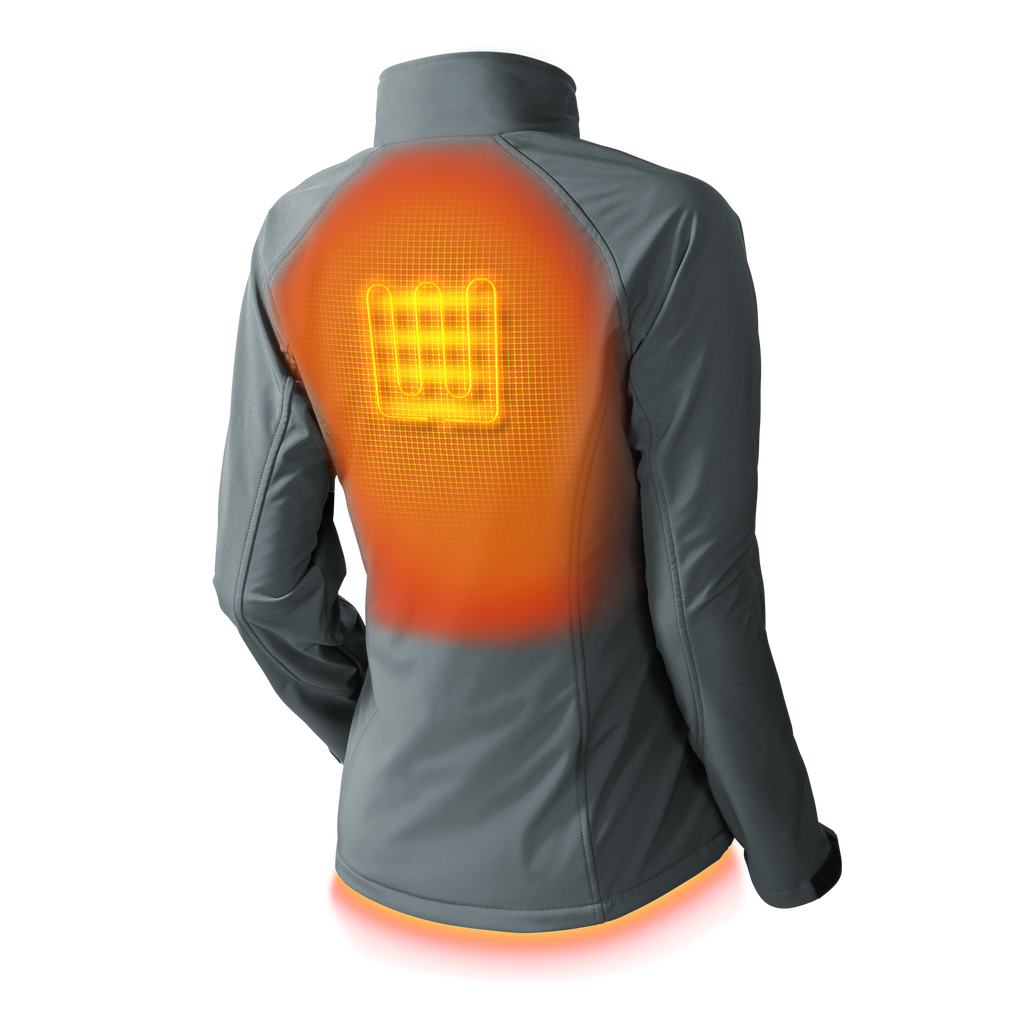 Sahara Womens Heated Jacket Steel
